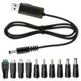 thumbnail image 1 of Cable de Carga USB a CC YiKaiEn Negro Universal con 10 Conectores de 3.3 Pies, 1 of 6
