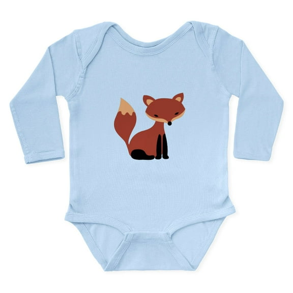 CafePress - Fox Animal Body Suit - Long Sleeve Cotton Baby Bodysuit