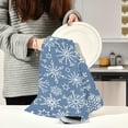 thumbnail image 5 of Kitchen Dish Towels, Winter Christmas Snowflakes Kitchen Towels Set of 6 Super Soft Absorbent Dish Towels Set Microfiber Polyester Kitchen Dish Cloths Decorative Tea Towels, 28"x18", 5 of 7