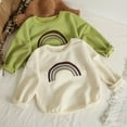 thumbnail image 5 of GYRATEDREAM Cute Baby Waffle Knit Sweatshirt Toddler Infant Girl Boy Fall Winter Outfits 6M-7T, 5 of 7