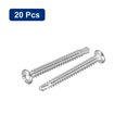 thumbnail image 3 of Uxcell #8 x 1-1/2" Self Drilling Screws, 20 Pack Phillips Pan Head Self Tapping Screws, 3 of 5
