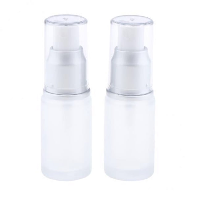 6x 2 Paquetes de Contenedores de Líquido de Viaje, Botellas de Vidrio para Loción de Maquillaje, 20ml 6 piezas