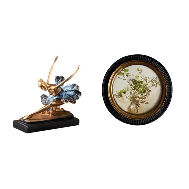 Figura Decorativa De Bailarina De Ballet, Estatua De Bailarina, Figurita De Escritorio Para Chimenea, Restaurante, Estilo Europeo Antiguo, Decorativa, De Resina En Relieve, Para Colgar En La
