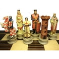 thumbnail image 3 of Medieval Times Crusades Arabian vs Christian Chess set 14" Ebony  Maple Board, 3 of 8