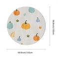 thumbnail image 2 of Eveokoki Fall Round Tablecloth,Harvest Tablecloth 60 inch,Pumpkin Horizontal Indoor or Outdoor Holiday Table Harvest Fall Decorations for Home,Dinner, 2 of 5