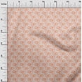 thumbnail image 3 of oneOone Georgette Viscose Light Peach Fabric Abstract Floral Craft Projects Decor Fabric Printed By The Yard 42 Inch Wide, 3 of 4