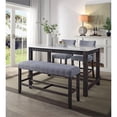 thumbnail image 1 of ACME Yelena Counter Height Bench in Fabric & Weathered Espresso, 1 of 1