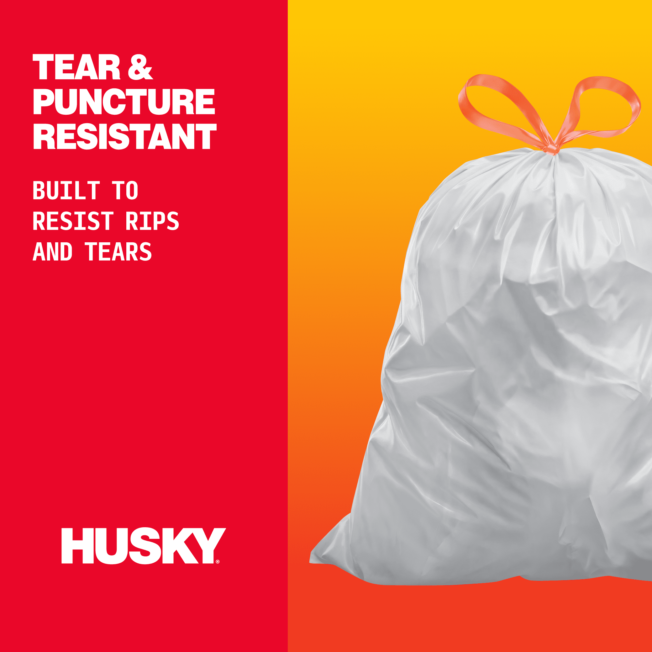 Husky 13 Gallon Tall Kitchen Drawstring Bags, 120 Bags