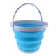 thumbnail image 5 of 1 Psc de Cubo de Almacenamiento de Agua Pieza de Cocina Reutilizable Ligero de Jardín , Redondo azul, M Macarena Cubo plegable plegable, 5 of 7
