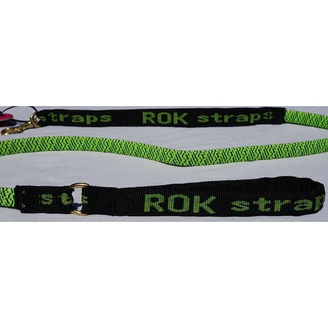 Correa Elastica Perro Rok Straps Mediana Verde Limon