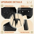thumbnail image 2 of Furmax Set of 4 Metal Dining Chairs Stackable Indoor Industrial Vintage Chairs,Black, 2 of 6