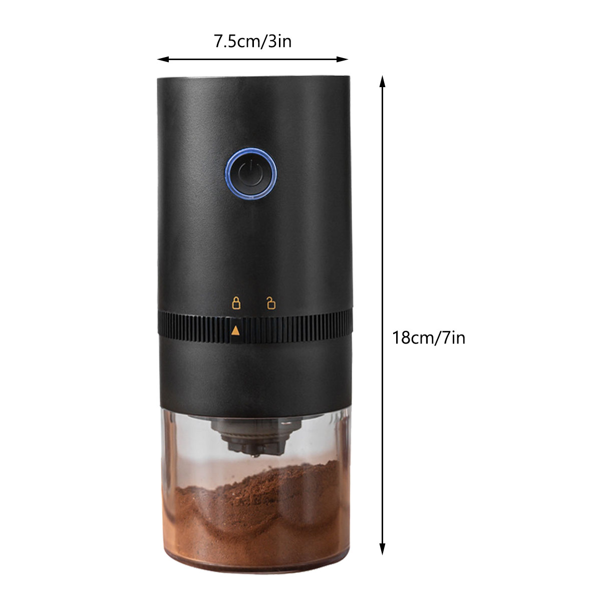Yous Auto Electric Coffee Grinder, USB 