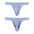 thumbnail image 2 of TANBOM Men's Bulge Pouch Breathable Lightweight Thong, Light Gray M, 2 of 6