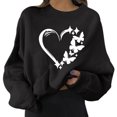 thumbnail image 4 of Gibobby Sudadera oversize mujer Sudadera Deportiva con Capucha Sudadera para Mujer(Negro,XL), 4 of 5