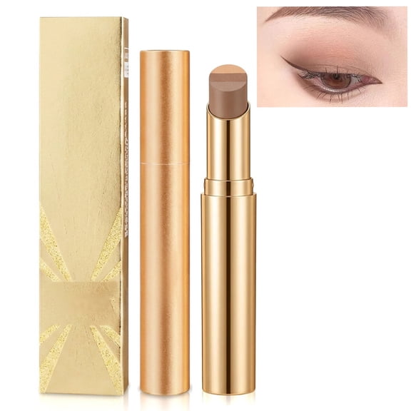 3 Color Gradient Eyeshadow Stick, Waterproof Matte Shimmer Eye Shadow Pen for Daily Makeup (Matte Earth)
