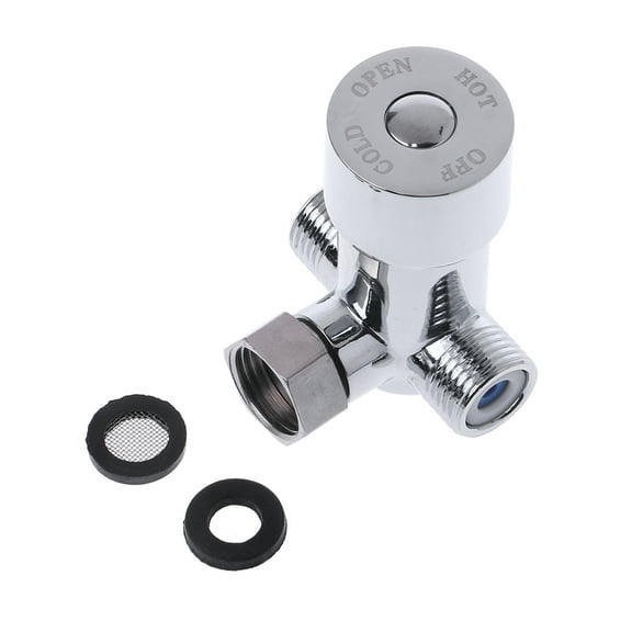 G1/2" Hot & Cold Water Mixing for Valve Thermostatic Mixer Two In & One Out