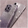 thumbnail image 2 of Glitter Case for iPhone 14 Pro Max Hard PC Anti-Scratch Anti-Fall Soft TPU Bumper Shockproof Full Camera Lens Protective Slim Luxury Bling Cover for Women Girls - Black, 2 of 13