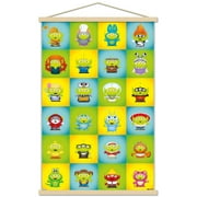 Disney Pixar - Aliens Group Wall Poster with Wooden Magnetic Frame, 22.375" x 34"