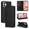 thumbnail image 1 of Wallet Case for iPhone 16 Plus with Card Slots & Stand - Protective Flip Cover Black, 1 of 5