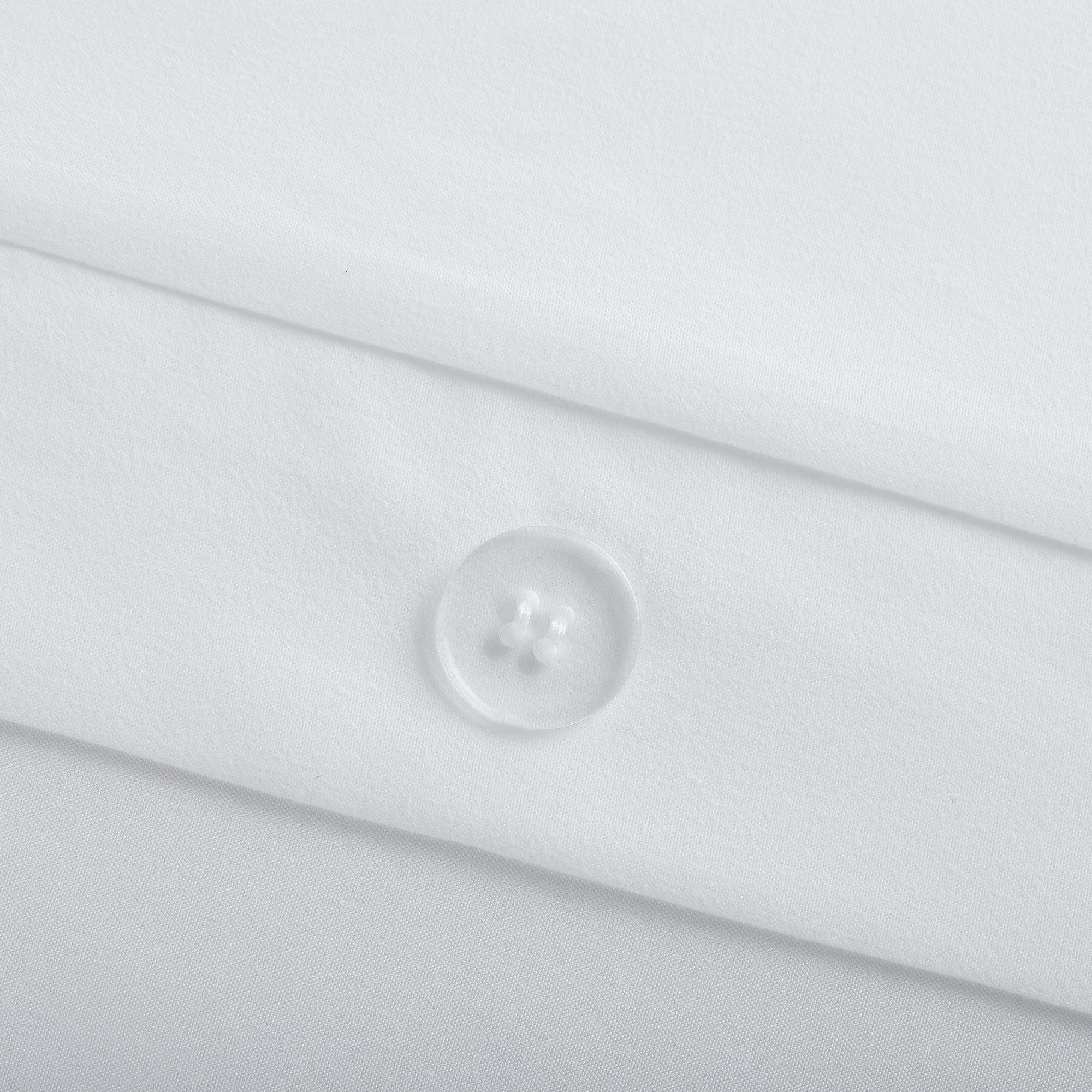 Serta Simply Clean 3-Piece Solid Duvet Set, White, King