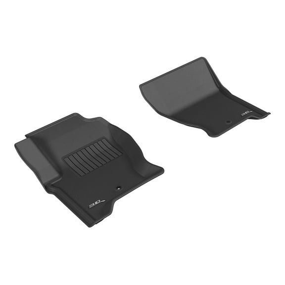 3D MAXpider Custom Fit Kagu Floor Mat (Black) for 2008-2016 Land Rover LR4/ Range Rover Sport - 1ST Row