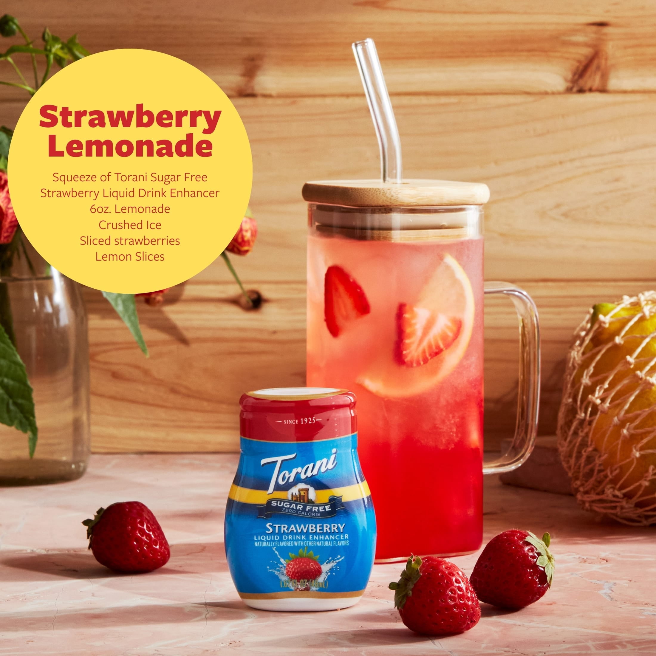 Torani Sugar Free Strawberry Liquid Drink Enhancer, 1.62 fl oz
