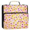 thumbnail image 5 of FORMRS Zipper Binder with Shoulder Strap 2-inch Ring 500 Sheet Capacity File Bag, Light Pink Stars, 5 of 5