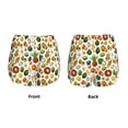 thumbnail image 6 of Uemuo Lemon Fruits Vegetables Pattern Women's Athletic Shorts High Waisted Running Shorts with Liner Pockets Gym Elastic Workout Shorts-Medium, 6 of 9