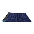 thumbnail image 2 of Ahgly Company Indoor Round Abstract Blue Modern Area Rugs, 3' Round, 2 of 4