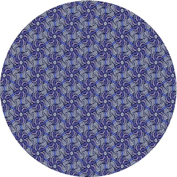 Ahgly Company Machine Washable Indoor Square Transitional Purple Mimosa Purple Area Rugs, 3' Square