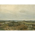 thumbnail image 2 of Ľudovít Čordák 14x11 Black Ornate Wood Framed Double Matted Museum Art Print Titled: East Slovak Landscape (1894), 2 of 5