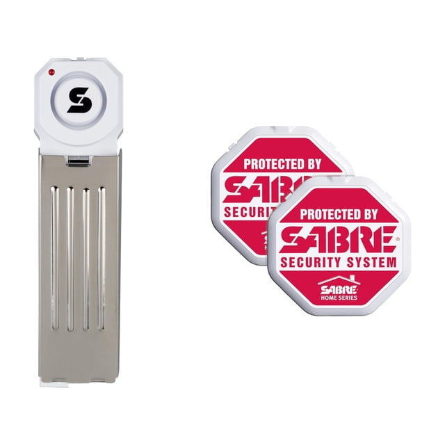 Alarma de seguridad para puerta SABRE, 120 dB, con forma de cuña, 1500 pies