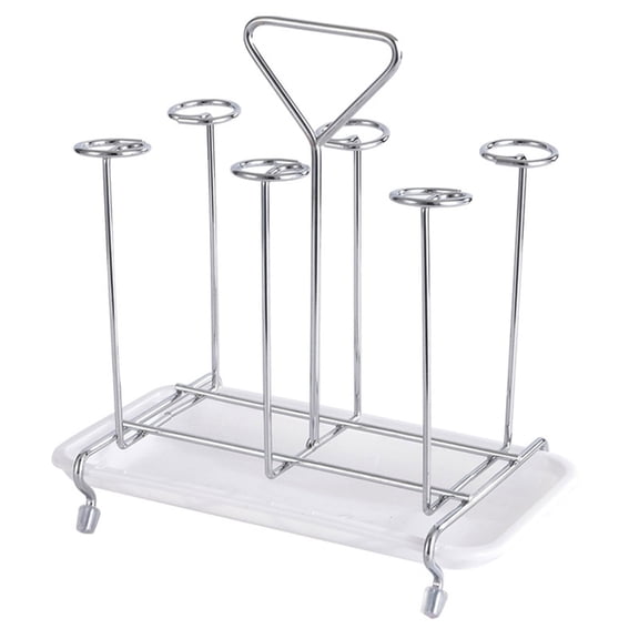 WINDLAND Modern Cup Draining Rack Drinking Drying Dranier with Tray for Glass Bottle Cups