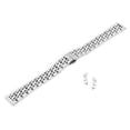 thumbnail image 5 of BIMZUC 14mm / 0.55 inches Watch Band Stainless Steel Watch Strap Replacement Watch Band Strap Accessory Silver Finish Elegant Wristband (180mm / 7.1 inches), 5 of 9
