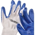 thumbnail image 4 of Global Industrial Latex Coated String Knit Work Gloves Natural/Blue X-Large 12 P, 4 of 5