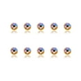 thumbnail image 2 of Nail Rhinestones Flat-Bottom Multi-faceted Sides DIY Handcraft Excellent Gloss Manicure Crystal Different Styles Mobile Phone Purple Light, 2 of 6