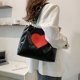 thumbnail image 5 of Bolso de compras bonito para mujer, bolso de mano con corazón Kawaii de gran capacidad, bolso diario para mujer, 5 of 5