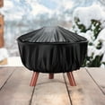thumbnail image 2 of Brown 28 in Fire Pit with Grill, Poker, and Cover, 2 of 7