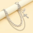 thumbnail image 5 of Multilayered Pants Chain Metallic Punk Crossed Pendant Jeans Chain Decorative Hiphop Waist Chain 2000s Waist Body Jewelry, 5 of 9