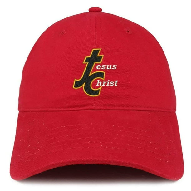 Trendy Apparel Shop Jc Jesus Christ Embroidered Brushed Cotton Dad Hat Ball Cap Black Walmart Com