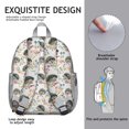 thumbnail image 5 of Hedgehog and Mushroom Backpack Backpack for School,Cute School Bag,Schoolbag with Adjustable Shoulder Straps & Padded Back,13.8"x11.4"x6", 5 of 6