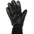 thumbnail image 3 of Texcyngoods Genuine Black Leather Gloves with Warm Fleece Lining For Hardworking Adult Men (Large), 3 of 5