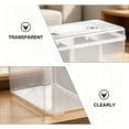 thumbnail image 2 of Portable Clear Plastic Storage Container Box,Storage Bins with Snap Lids,Clear Storage Box with Handle,Durable Storage Containers with Compartments for Organizing Crafts,Tools,1Pc(Clear,7.9x4.7x3.5"), 2 of 6