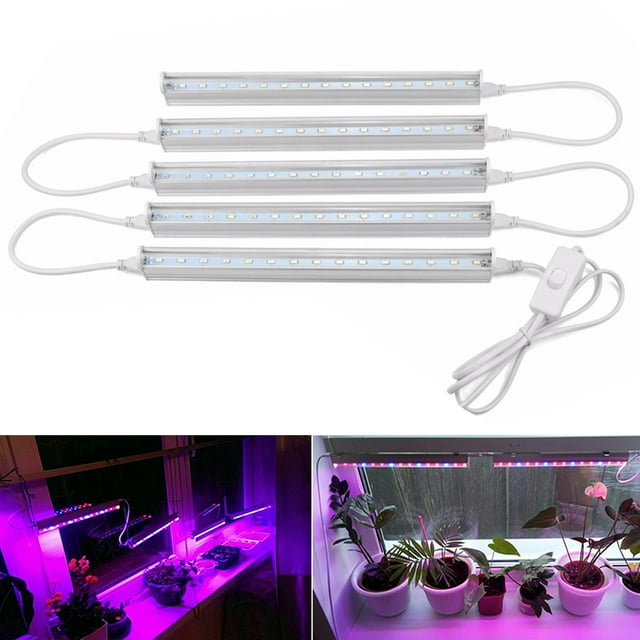 5PCS Plant Light Tubes Energy-efficient Adjustable LED Growth Light Plant Lamp