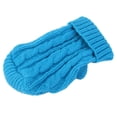 thumbnail image 4 of Perro cachorro cuello alto cálido invierno tejido suéter ropa ropa abrigo 4 # -12 # Salvador Perro Suéter de punto, 4 of 8