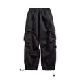 thumbnail image 5 of Summer Cargo Pants Men Oversized Pocket Casual Pants Men Japanese Streetwear Hip-hop Loose Wide Leg Pants Mens Thin Trousers, 5 of 5