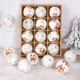 thumbnail image 4 of 2/1pcs 8cm White Christmas Balls Ornament Glitter Christmas Tree Hanging Ball Pendants For Home Xmas 2023 New Year Decor Navidad, 4 of 5