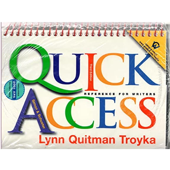 Pre-Owned Quick Access with APA Updates & Companion Website Subscription (3rd Edition), 9780130789952, 013078995X, Paperback, 3 edition