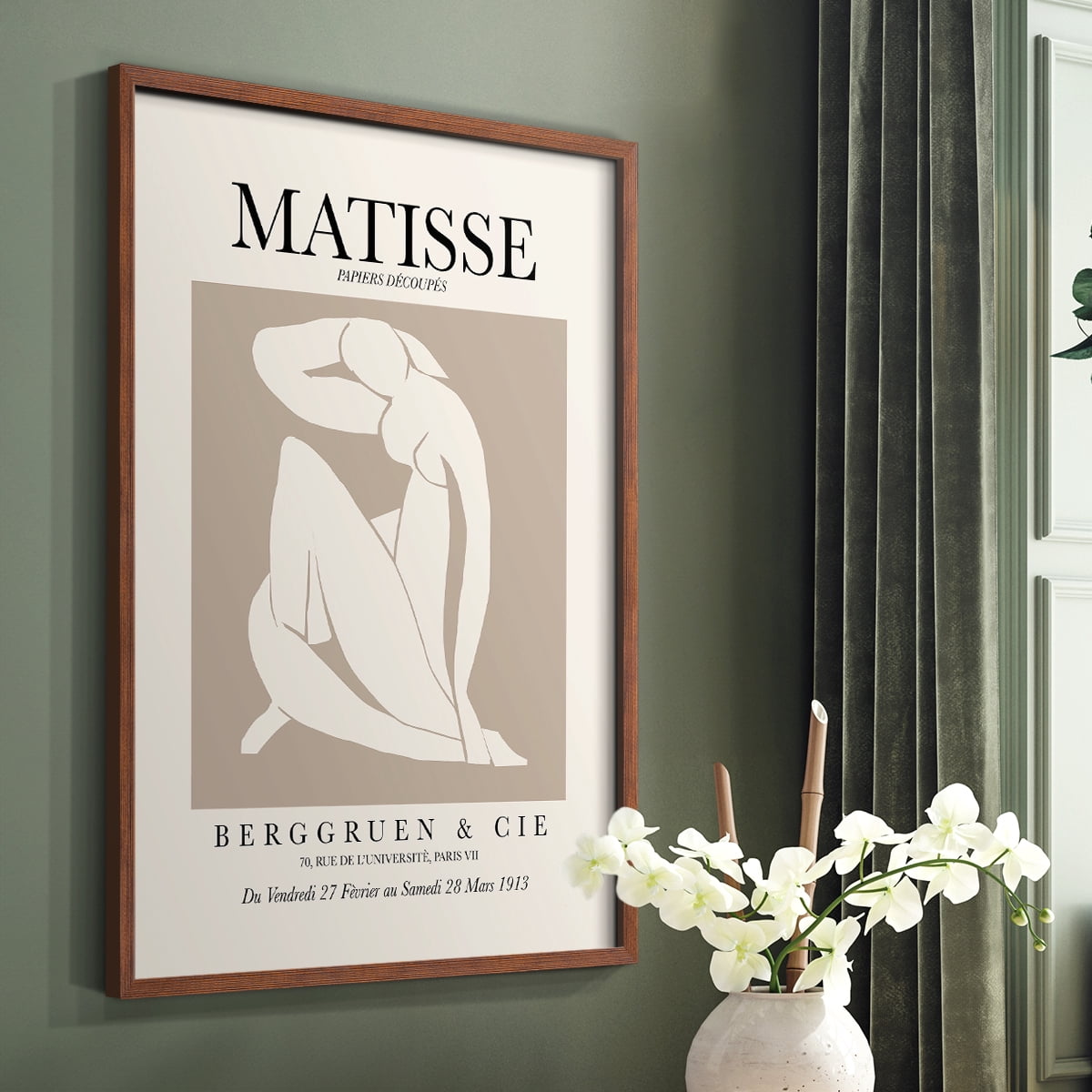 Matisse XCV Framed Print - Solid Wood