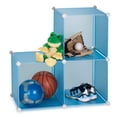 thumbnail image 2 of Honey Can Do Kids Storage Cubes with Steel Frame, Multicolor (Pack of 3), 2 of 2